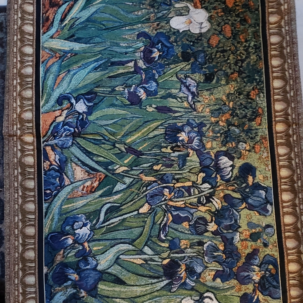 Van Gogh's Irises tapestry. Lovely!!!